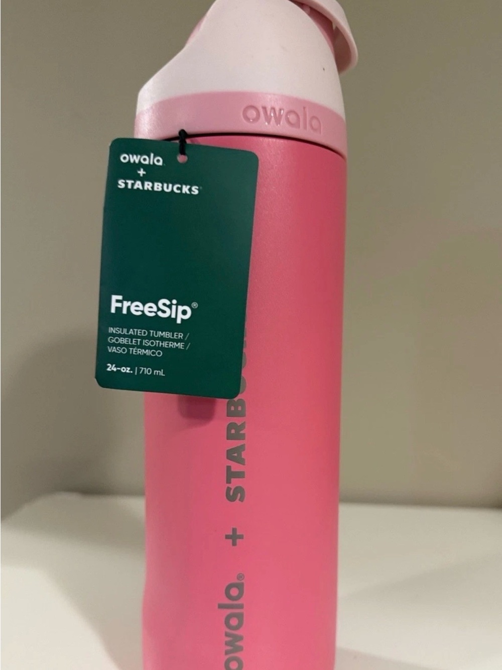 Owala x Starbucks Pink FreeSip Insulated Tumbler